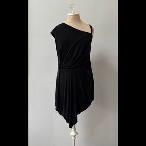 (Helmut Lang) asymmetrical shift dress size P NWOT